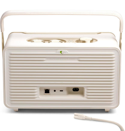 JBL Authentics 300 - Retro Styl Draadlose Bluetooth/WiFi Tuisluidspreker, Ingeboude Battery (4800mAh) - (Wit/Goud)