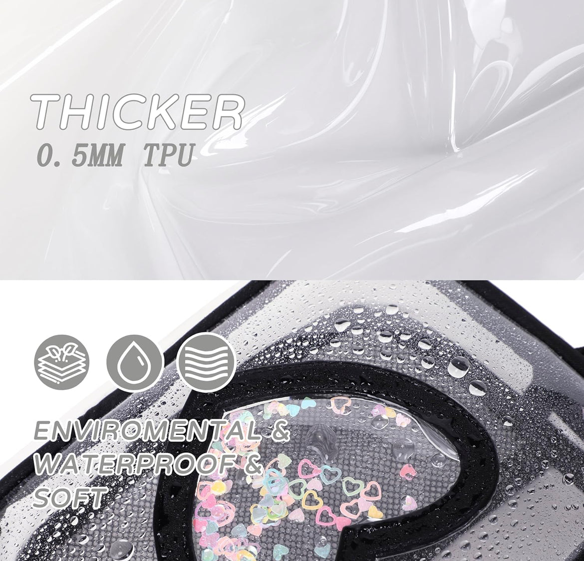 Clear Crossbody Bag for Women Girls Kids Purse Toddlers Shoulder Messenger Handbags Transparent Bags Wallet Pouch