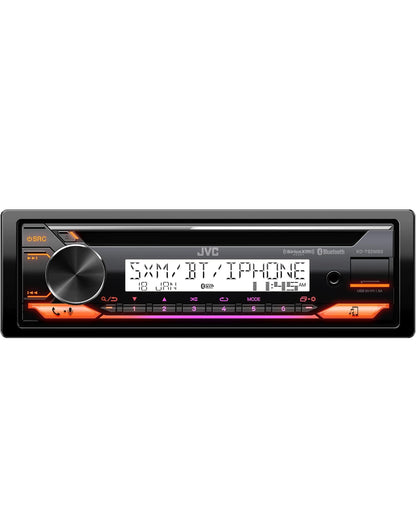 JVC KD-T92MBS Mariene Motorstereo met Bluetooth, Voorste USB, AUX, Amazon Alexa, SirusXM Radio Gereed, Hoëkrag Versterker, Hoëkontras Skerm