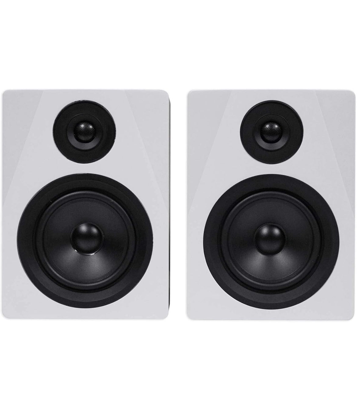 Rockville (2) APM5W 5.25" Powered Studio Monitors+Active Subwoofer+Stands+Pads