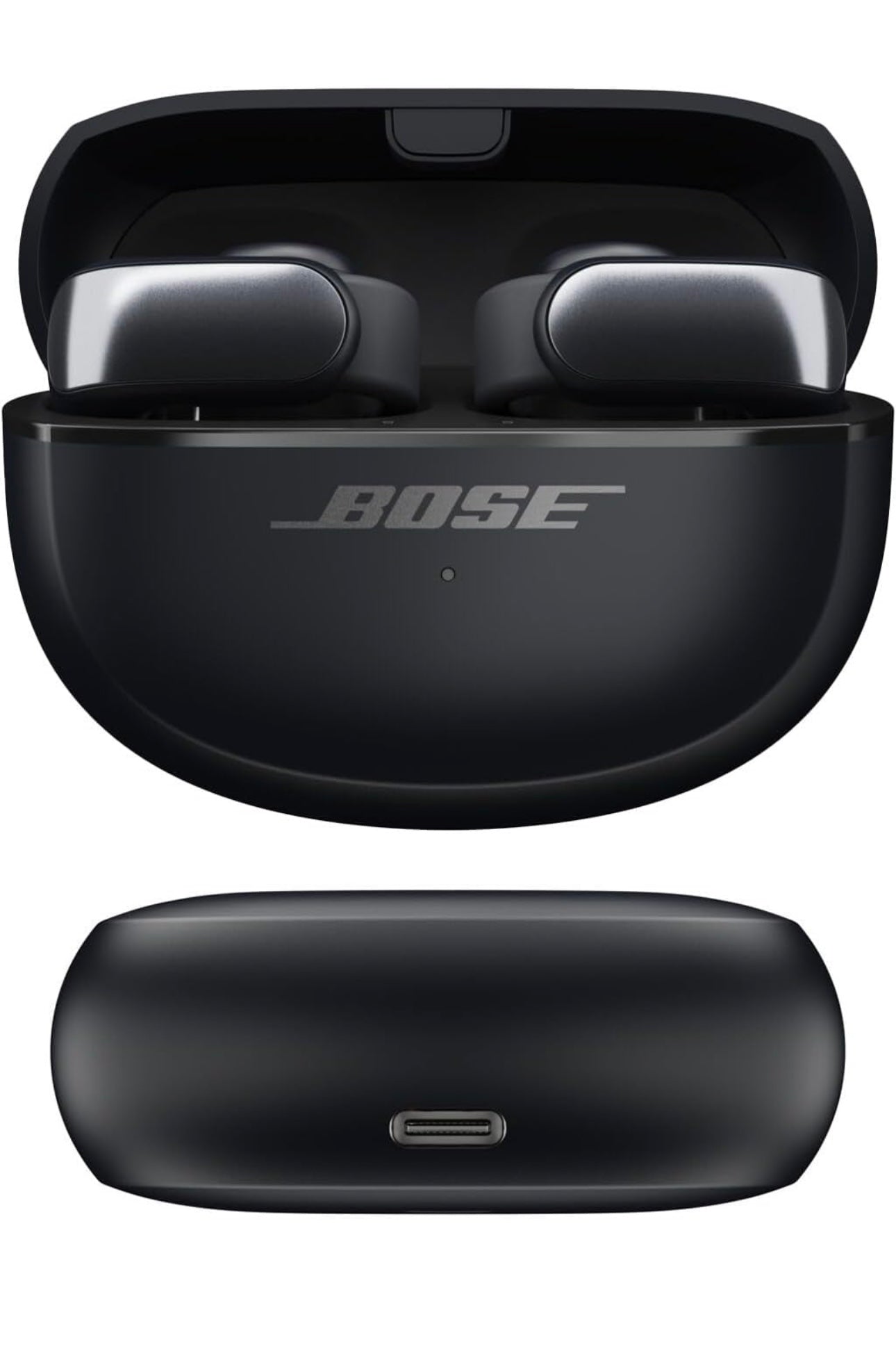 Bose Ultra Open Bluetooth Earbuds, Clip On Design for Comfort, Immersive Audio - Black
