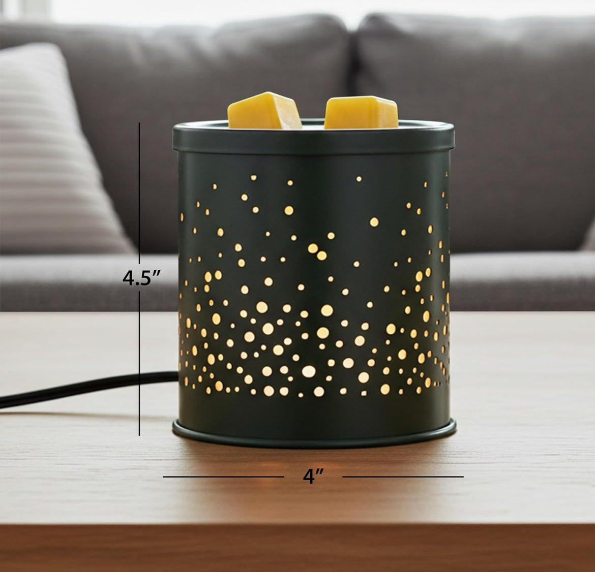 Scentsationals Wax Melt Warmer - Midnight Glitter - Fragrance Warmer for Cubes and Tarts