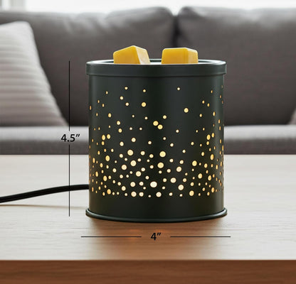 Scentsationals Wax Melt Warmer - Midnight Glitter - Fragrance Warmer for Cubes and Tarts