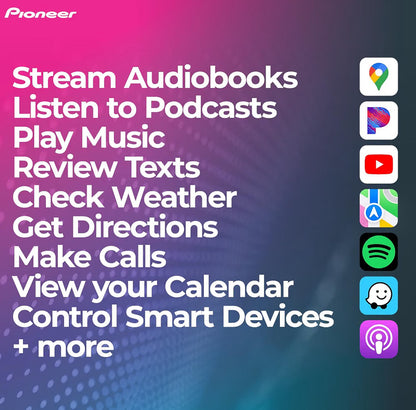 Pioneer DMH-WC6600NEX 9" Capacitive Touchscreen Modular Chassis Car Stereo
Digital Multimedia Receiver, Wireless CarPlay & Android Auto, Amazon Alexa, Bluetooth, HD Radio, Backup Cam, Hi-Volt RCA