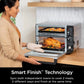 Ninja DCT451 12-in-1 Smart Double Oven with FlexDoor, Thermometer, FlavorSeal, Smart Finish, Rapid Top Convection and Air Fry Bottom - Stainless Steel
