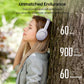 Hybrid Active Noise Cancelling Headphones, Wireless Over Ear Bluetooth, 40H Playtime, Hi-Res Audio Custom EQ, Comfort Fit Ear Cups (Purple)