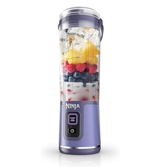 Ninja Blast Portable Blender, Cordless, 18oz. Vessel, Personal Blender BPA Free, Leakproof Lid & Sip Spout, USB-C Rechargeable, Dishwasher Safe Parts - Galaxy Purple - BC151GP