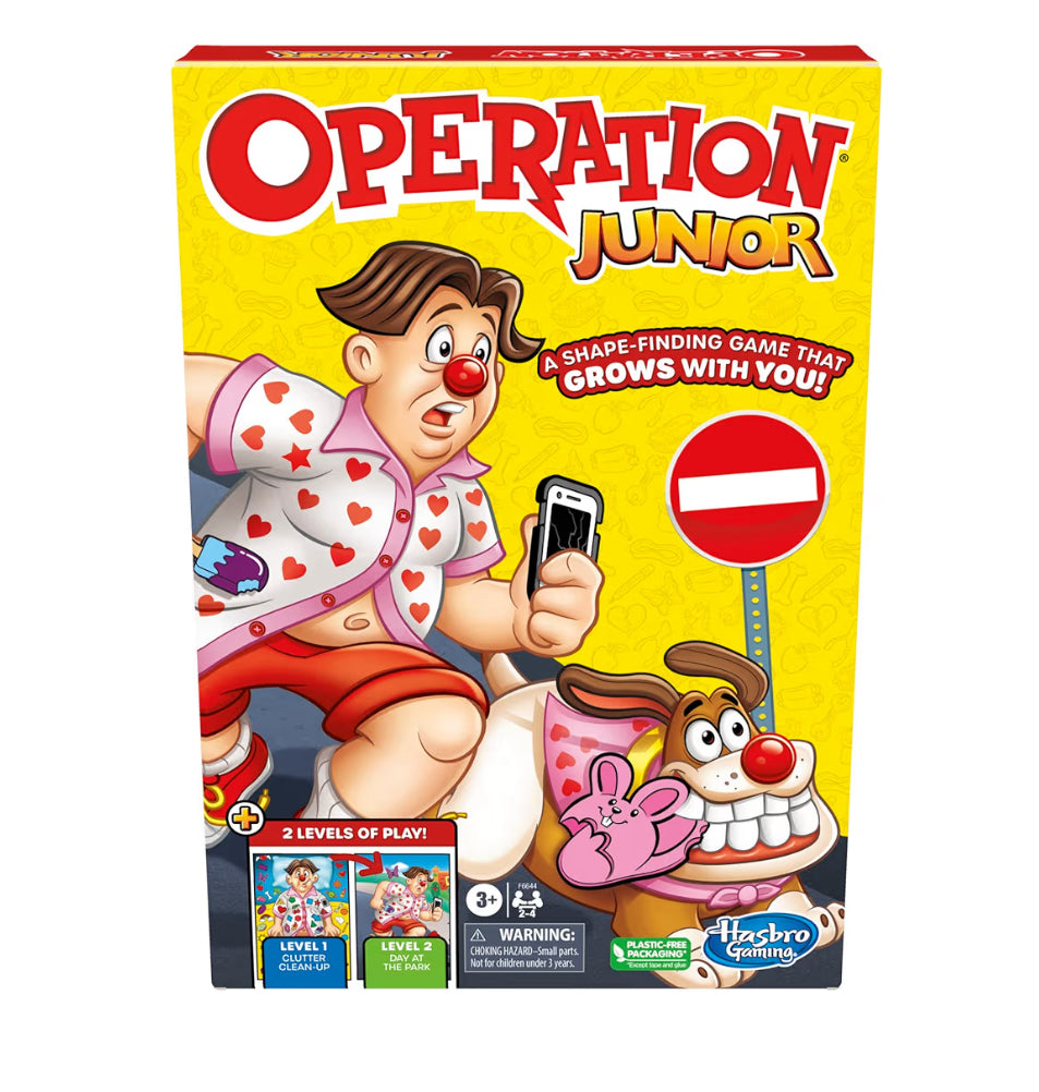 Hasbro Gaming Operation Junior Board Game | Operation Game for Younger Kids | Ages 3 and Up | 2 to 4 Players | Preschool Games | Fun Games for Preschoolers