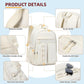 College Bookbag Laptop Backpacks 15.6 Inch Kids Elementary School Bag for Teens Girls Boys Water Resistant Sport Travel Back Pack Women Men Work Business Computer Rucksack Off White