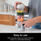Ninja BC151WH Blast Portable Blender, Cordless, 18oz. Vessel, Personal Blender BPA Free, Leakproof-Lid & Sip Spout, USB-C Rechargeable, Dishwasher Safe Parts - White