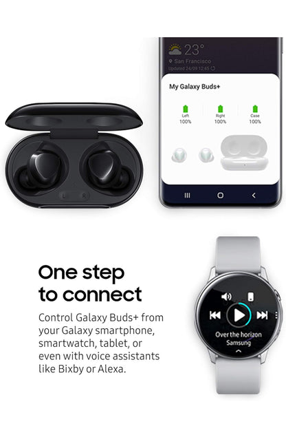 Samsung Galaxy Buds+ Ware Draadlose Oorfoonkoptelefoon - Swart (Opgedateer)