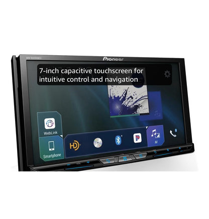 Pioneer AVH-W4500NEX 7" Resistive Touchscreen Double Din Car Stereo
Multimedia Receiver, Wireless Apple CarPlay, Android Auto, Bluetooth, CD/DVD, USB, Backup Camera, HD Radio, FLAC, Hi-Volt RCA
