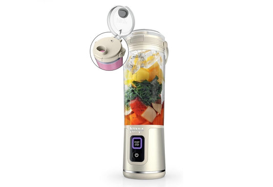 Ninja Blast Portable Blender, Cordless, 18oz. Vessel, Personal Blender BPA Free, Leakproof-Lid and Sip Spout, USB-C Rechargeable, Dishwasher Safe Parts - Vanilla Bean BC151VB