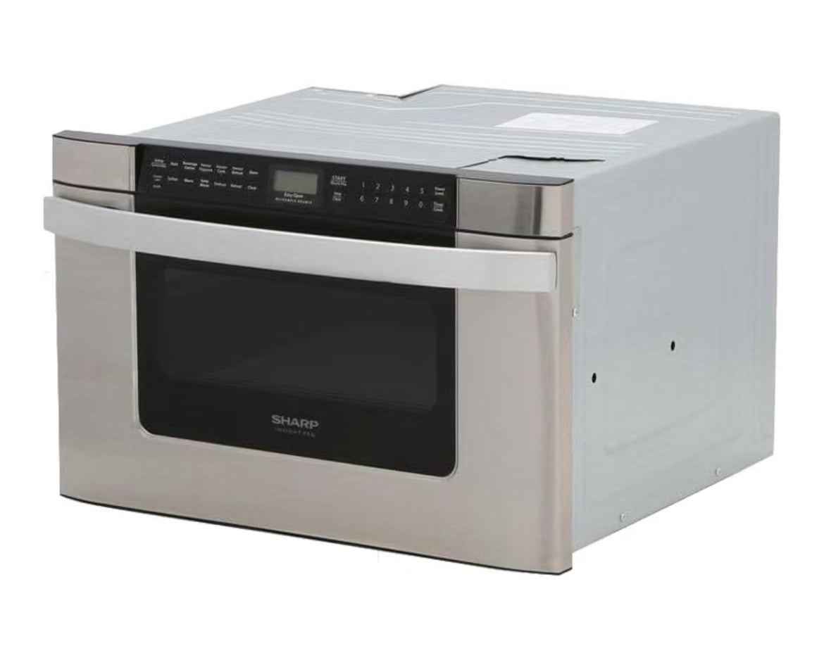 Sharp KB6524PSY 24 in. 1.2 cu. ft. Built-In Microwave Drawer Oven
1.2 Cubic Feet, 950 Watt, Angled Touch Control Panel