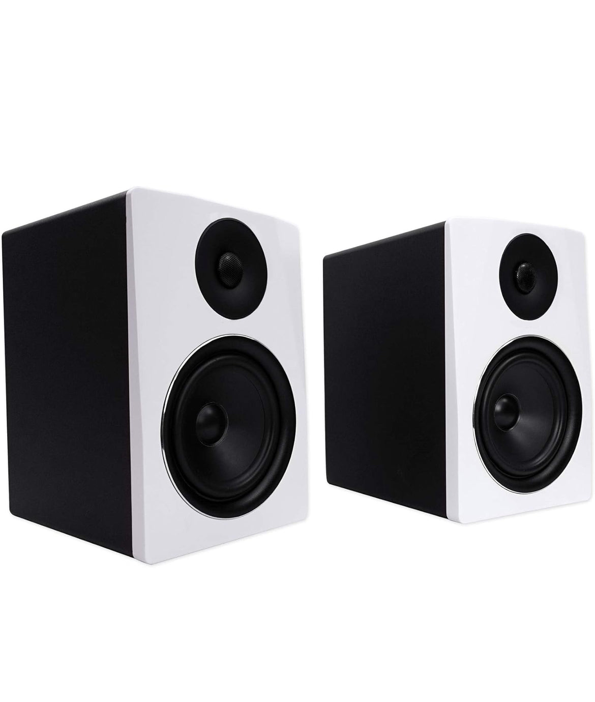 Rockville 2 APM6W 6.5" Powered Studio Monitors+Active 10" Subwoofer+Stands+Pads