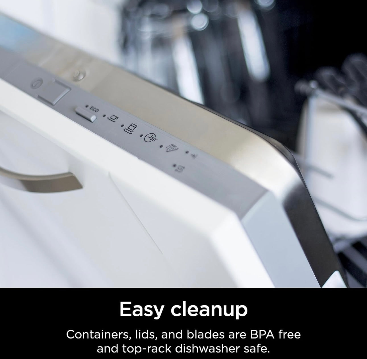 Ninja All-in-One Blender & Food Processor BlendSense Intelligence for Perfectly Smooth Results 1800 Watt - Black TB401