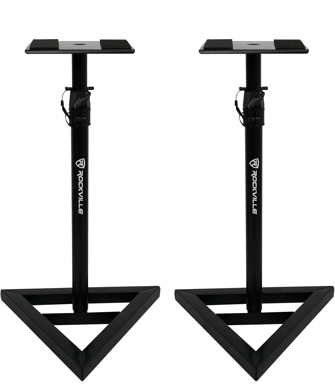 Rockville 2 DPM6W Dual Powered 6.5" 420 Watt Active Studio Monitors+Stands+Pads