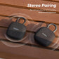 PE1 Mini Portable Bluetooth Speakers w/ Adjustable Carabiner IPX8 Waterproof, 32H Playtime - Black