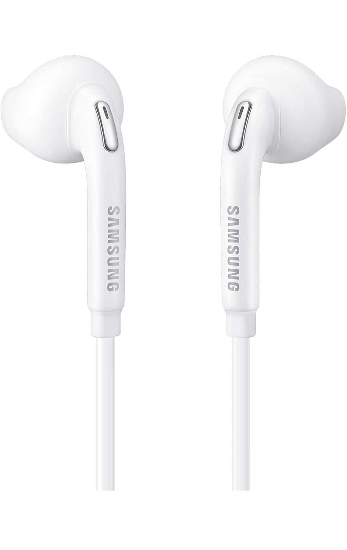 SAMSUNG Bedrade Oorfone Oorspronklike 3.5mm in-Oor-koptelefoon Galaxy Mikrofoon & Volume-afstandsbediening - Sluit Swart Fluweel Drasak in - Wit