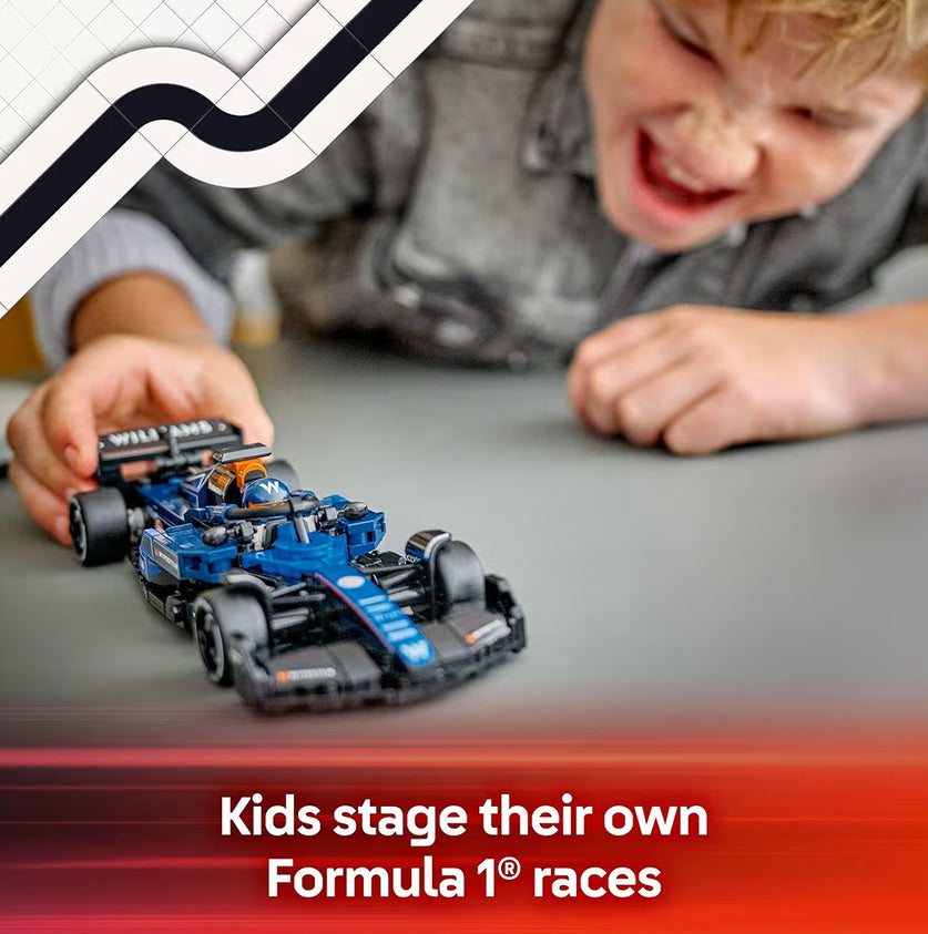 LEGO Speed Champions Williams Racing FW46 F1-renmotor-speelding – Boustel vir kinders