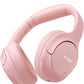 Hybrid Active Noise Cancelling Headphones, Wireless Over Ear Bluetooth, 40H Playtime, Hi-Res Audio Custom EQ, Comfort Fit Ear Cups (Pink)