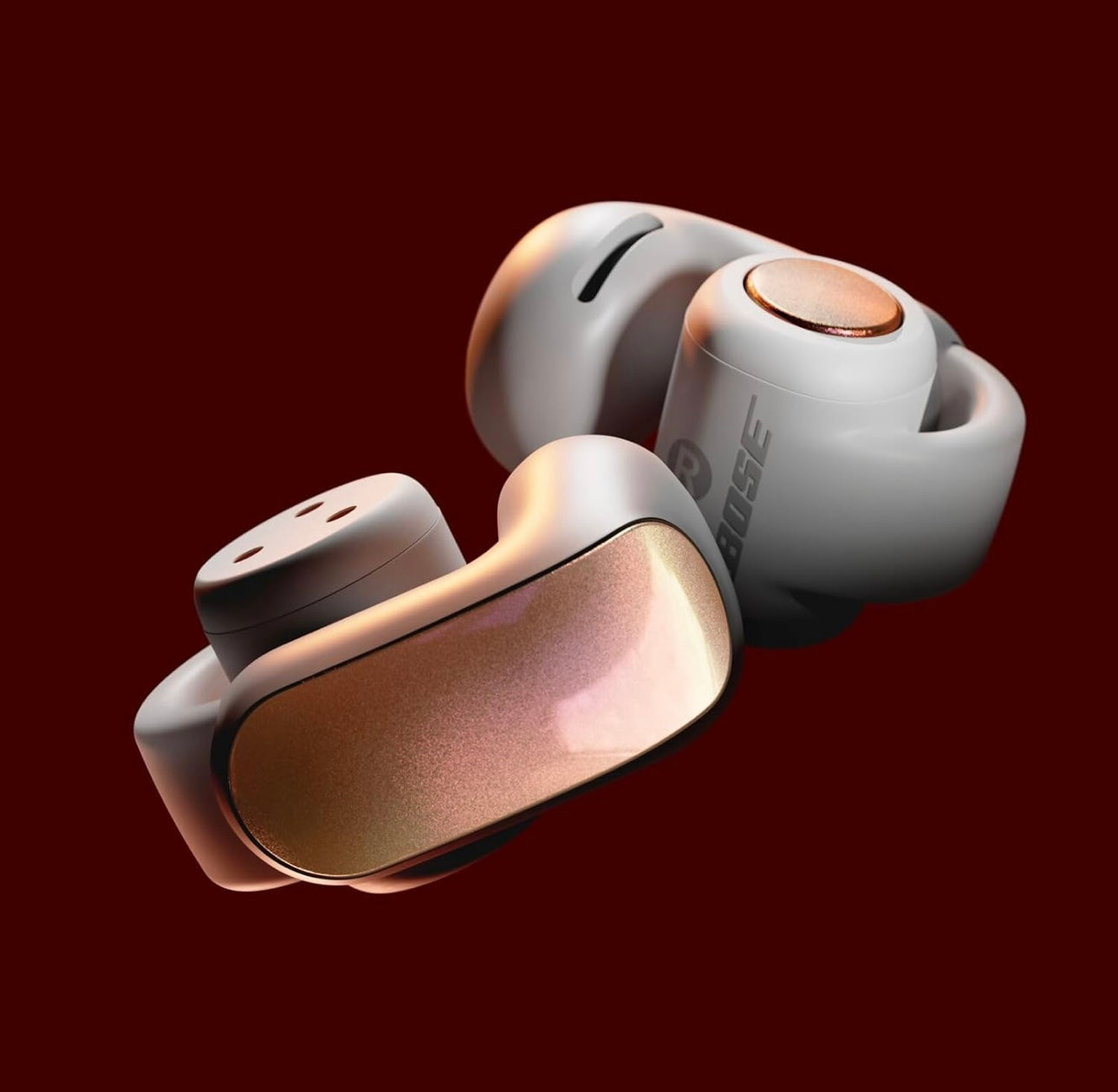 Bose Ultra Open True Wireless Earbuds with OpenAudio Clip On Design for Comfort - Sunset Iridescent - Limited Edition