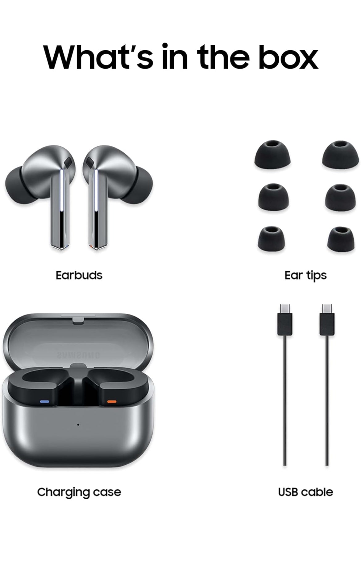 Écouteurs Bluetooth sans fil Samsung Galaxy Buds 3 Pro AI True Wireless, annulation du bruit, optimisation du son, ajustement confortable repensé, argent [version US, exclusivité Amazon, garantie 2 ans]
Choix d'Amazon