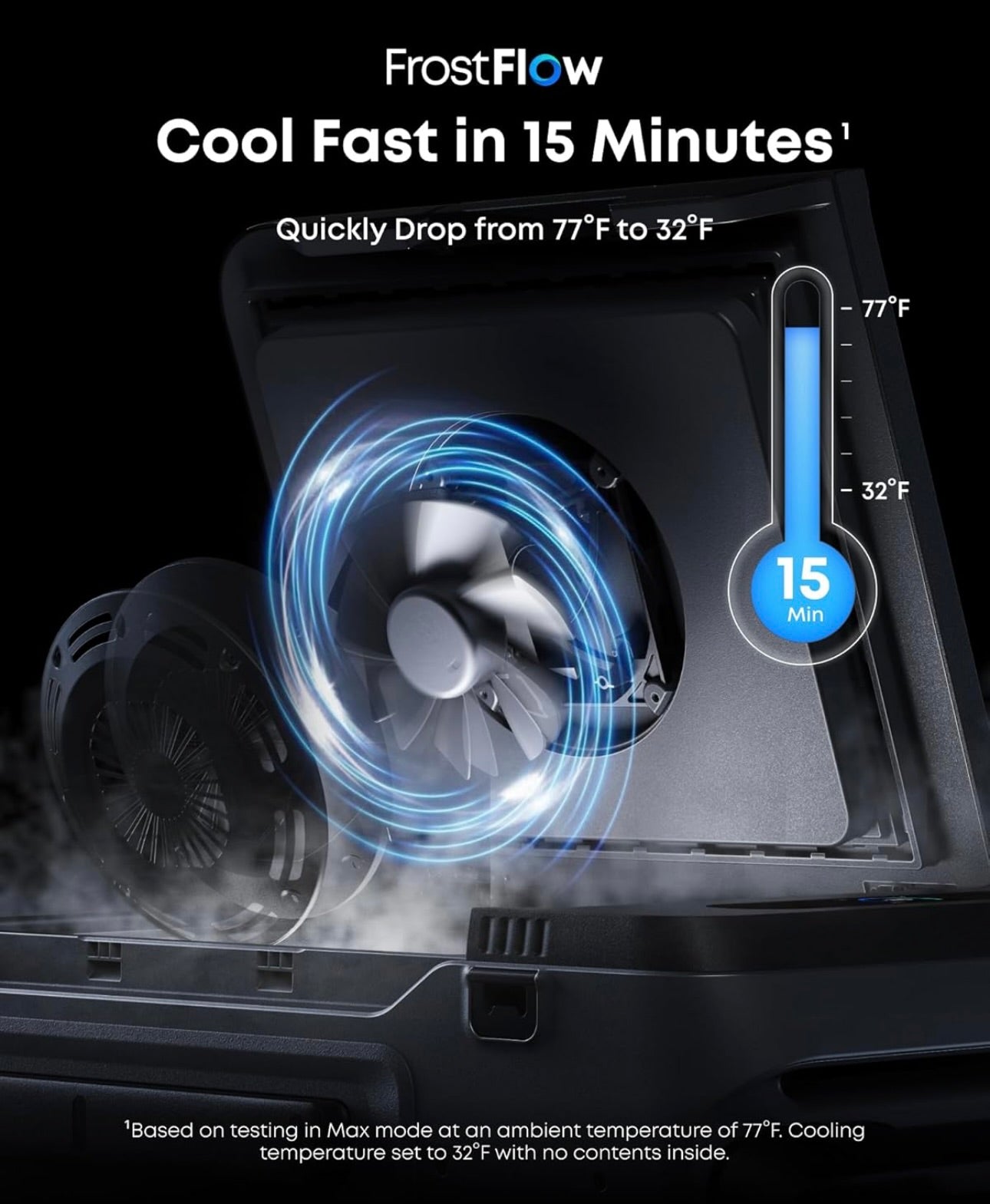 Anker SOLIX EverFrost 2 40L Cooler, 42 qt Electric Cooler with 288Wh Battery - Only 1 Battery Included