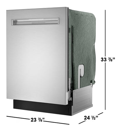 SHARP SDW6767HS Smart Dishwasher Works with Alexa. Includes LED Interior lights, Stainless Steel interior, Heated Dry with Fan Assist, Wash Zone cleans half load on either rack, Adjustable Third Rack