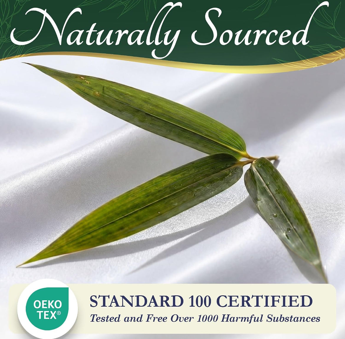 DECOLURE 100% Viscose Derived from Bamboo Sheets King Size - Luxury 6 Pc Naturally Cooling Sheets, Ultra Soft Bed Set - Deep 17" Pockets, Durable Double Stitching, Oeko Tex Standard (White)