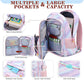 Girls Backpack 15.6 Inch Laptop School Bag Cute Kids Kindergarten Elementary Backpacks Middle Schoolbag Large Bookbags for Women Teens Students Anti Theft Travel Daypack (Purple)