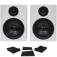 Rockville Pair APM5W 5.25" 2-Way 250W Powered USB Studio Monitor Speakers+Pads