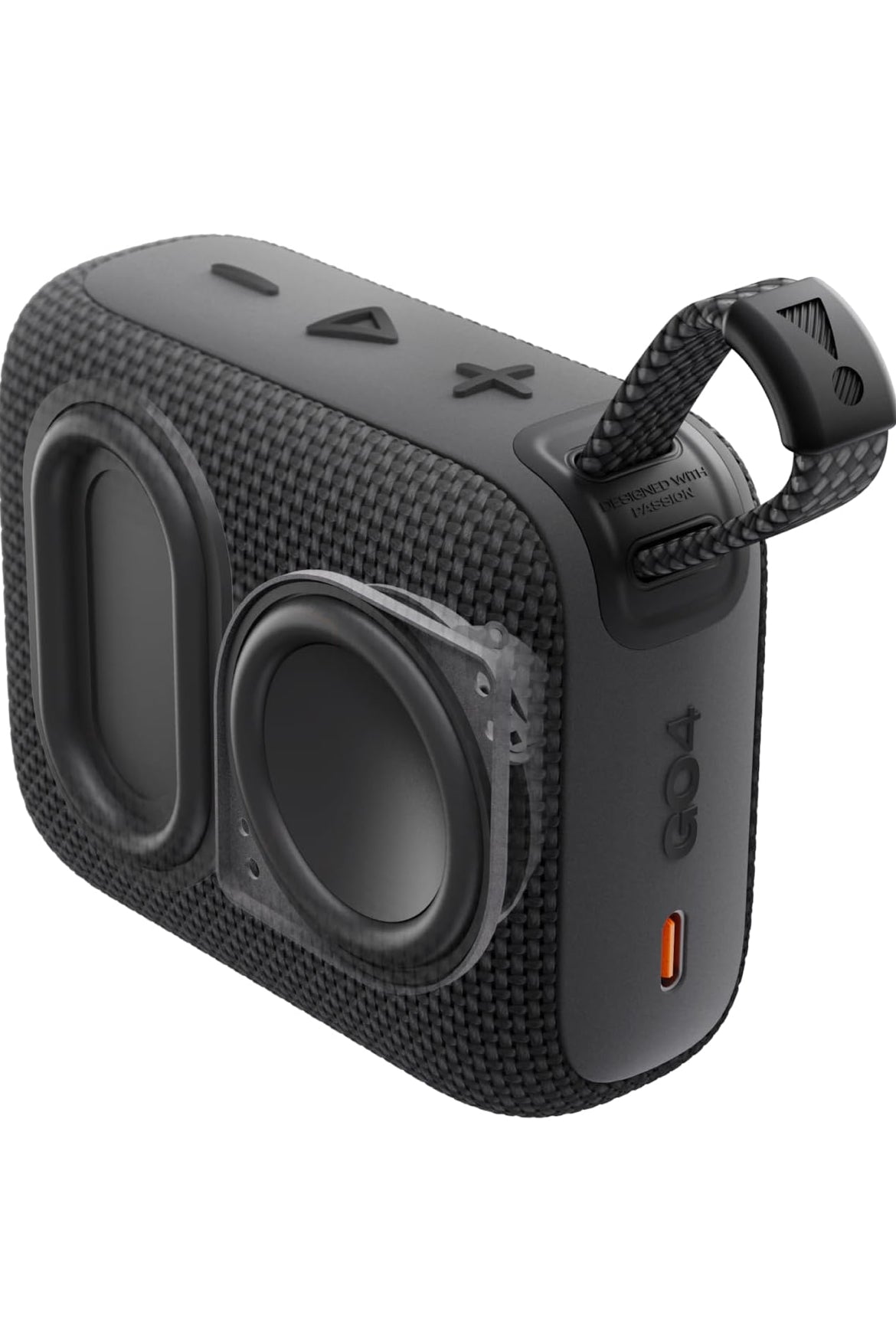 JBL Go 4 - Ultra-Portable, Waterproof and Dustproof Bluetooth Speaker, Big Pro Sound with Punchy bass, 7-Hour Built-in Battery, Made in Part with Recycled Materials (Black)