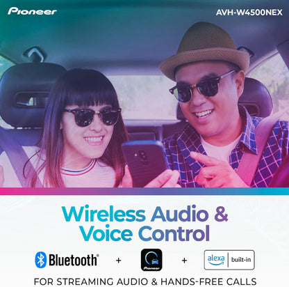 Pioneer AVH-W4500NEX 7" Resistive Touchscreen Double Din Car Stereo
Multimedia Receiver, Wireless Apple CarPlay, Android Auto, Bluetooth, CD/DVD, USB, Backup Camera, HD Radio, FLAC, Hi-Volt RCA
