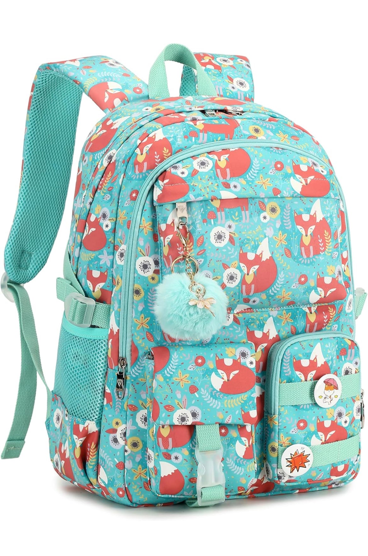 Girls Backpack,15.6 Inch Laptop School Bag Large Primary Elementary Middle College Bookbags Kids Backpacks for Teens Girl Women Students Anti Theft Travel Daypack (Green)