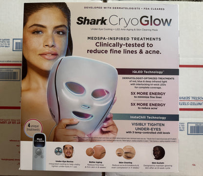 Shark CryoGlow LED-terapie masker en onder-oog verkoelingsafstandbeheer – Lilac Chill-uitgawe