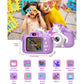 Kids Selfie Camera 20 MP HD 1080P IPS Screen Dual Digital Toy w/ 32Gb Card - (White/Purple)