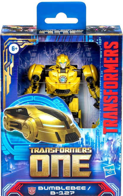 Transformers: One Prime Changer Bumblebee (B-127) 5-Inch Robot Action Figure, Interactive Toys for Boys and Girls Ages 6 and Up
