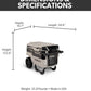 Heavy Duty Insulated Cooler Trailmate Journey 70qt Wheeled Cooler  - Insulated Hard Shell Ice Chest (Sand)