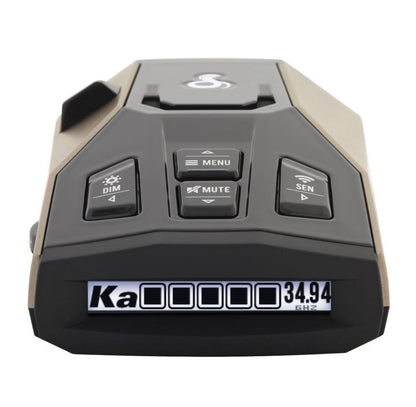 Cobra RAD 450 Laserradarverklikker: Lang reikafstand, Valsalarmfilter, Stemwaarskuwing & OLED-skerm, Swart, RAD450