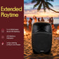 Portable Bluetooth PA Speaker - 12’’ 1200W Subwoofer, LED Battery Indicator Lights W/Built-In Rechargeable Battery, MP3/USB/SD Card Reader, and UHF Wireless Microphone