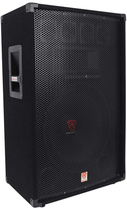 Rockville RSG15.4 15" 3-rigting 1500 Watt 4-Ohm Passiewe DJ/Pro Oudio PA Luidspreker, Swart