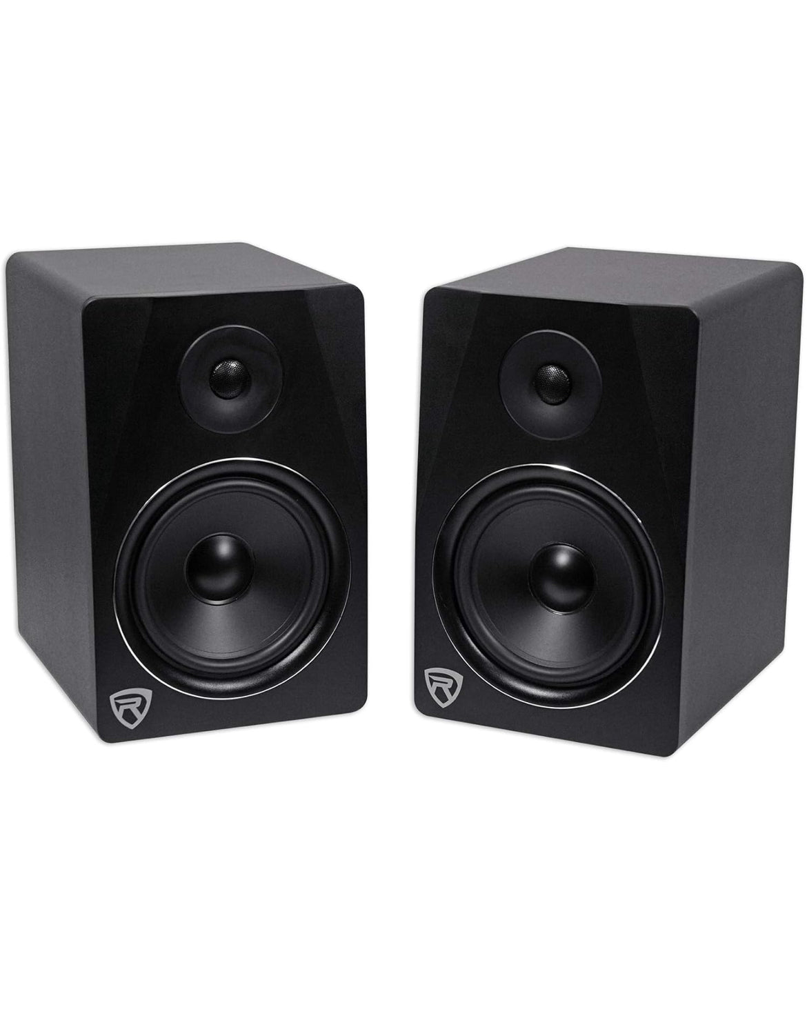 Rockville (2) APM8B 8" Powered Studio Monitors+Active 10" Subwoofer+Foam Pads