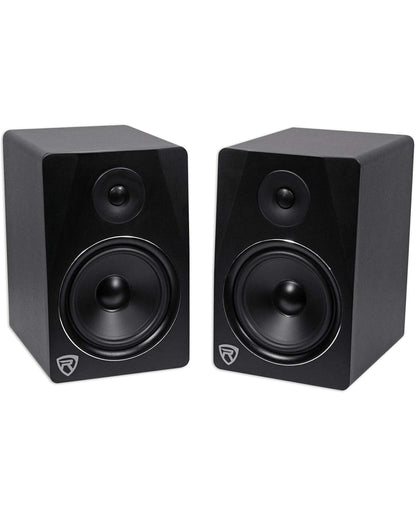 Rockville (2) APM8B 8" Aangedrewe Studio Monitors+Aktiewe 10" Subwoofer+Skuimblokke