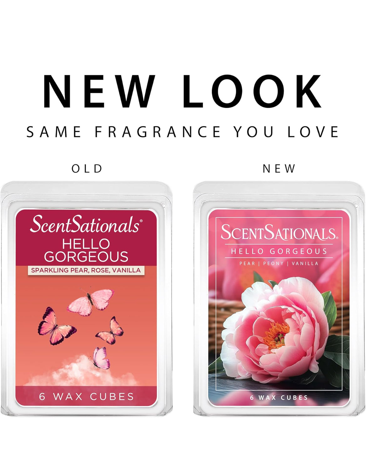 Scentsationals Wax Melts, Wax Cubes Strong Scent - Fine Fragrance Collection 2 Hello Gorgeous - 10oz (PACK OF 4)