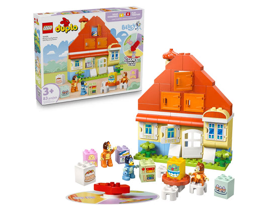 LEGO DUPLO Bluey: Bluey’s Family House w/ Memory Game - Toddler Toy for Kids Ages 3+