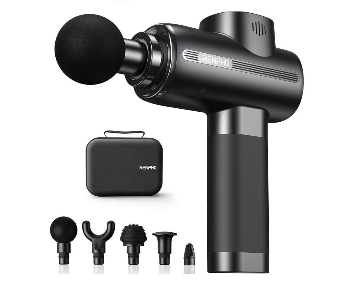 Massage Gun Deep Tissue Percussion Handheld Neck Massager with Carry Case