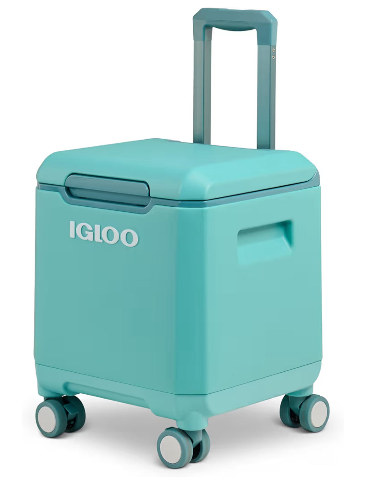 Igloo Tag Along 360 Spinner Cooler | 20 Quart Rolling Ice Chest - (Teal)