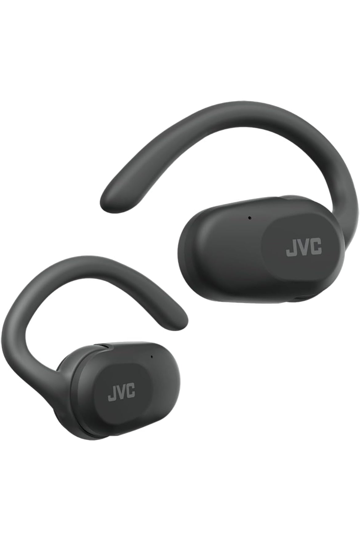 JVC Nearphones Open Ear Ware Draadlose Oorfone met Spilbewegingsmeganisme, 16mm Groot Drywerklank, Enkeloor-gebruik, BT 5.4, Lang Batterylewe (tot 26 Uur) - HANP40TB (Swart)