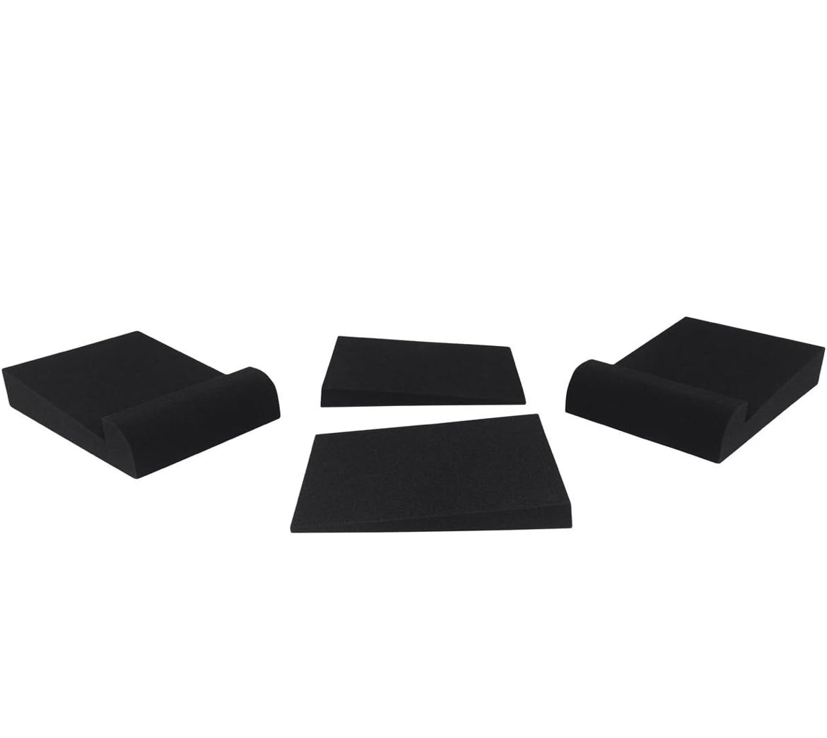 Rockville Pair APM6C 6.5" 2-Way 350 Watt Powered USB Studio Monitors+Stands+Pads